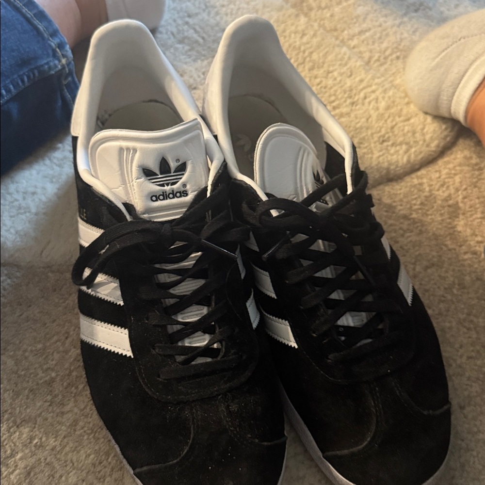 Adidas Classic Black and White Trainers